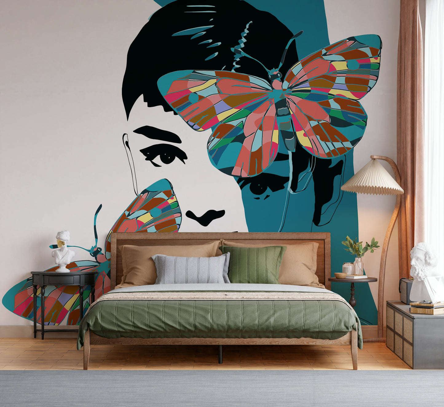 Butterfly Muse Wall Mural