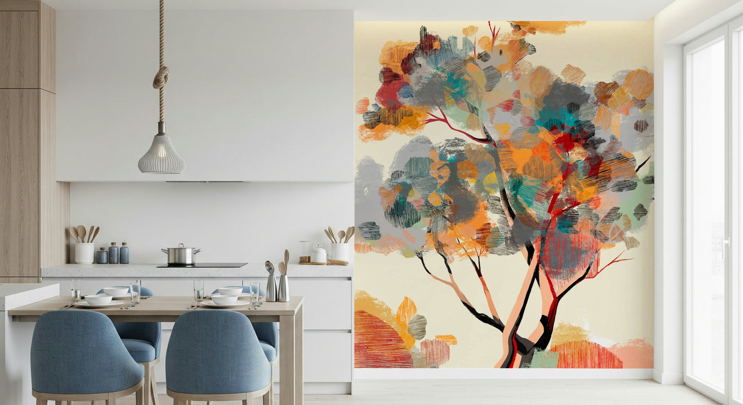Autumn Tree Wall Mural