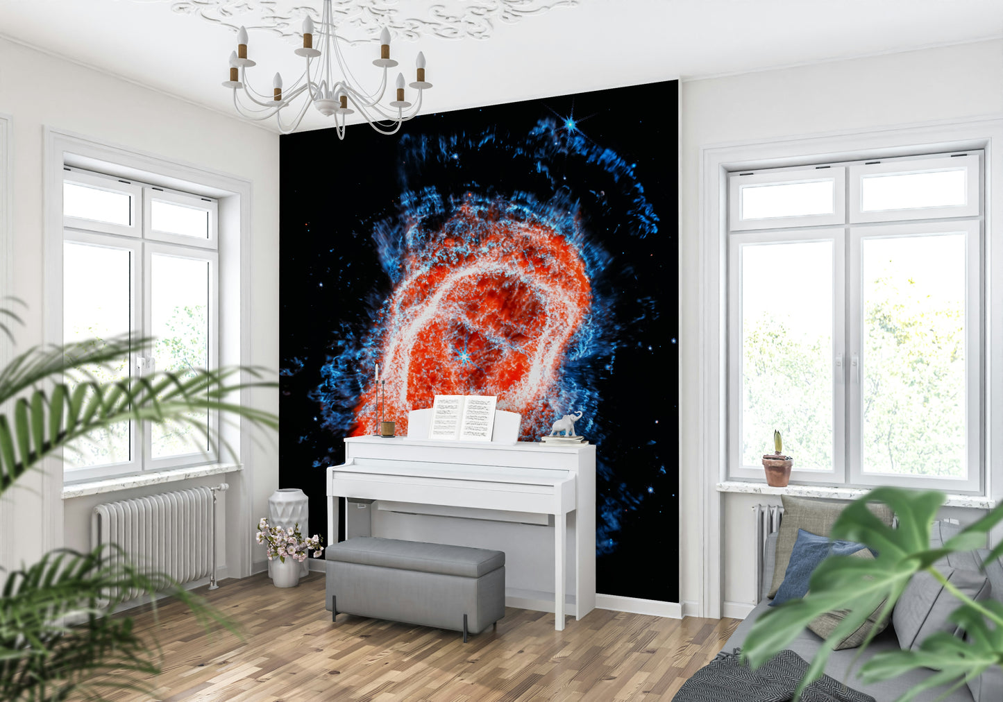 Cosmic Bloom Wall Mural