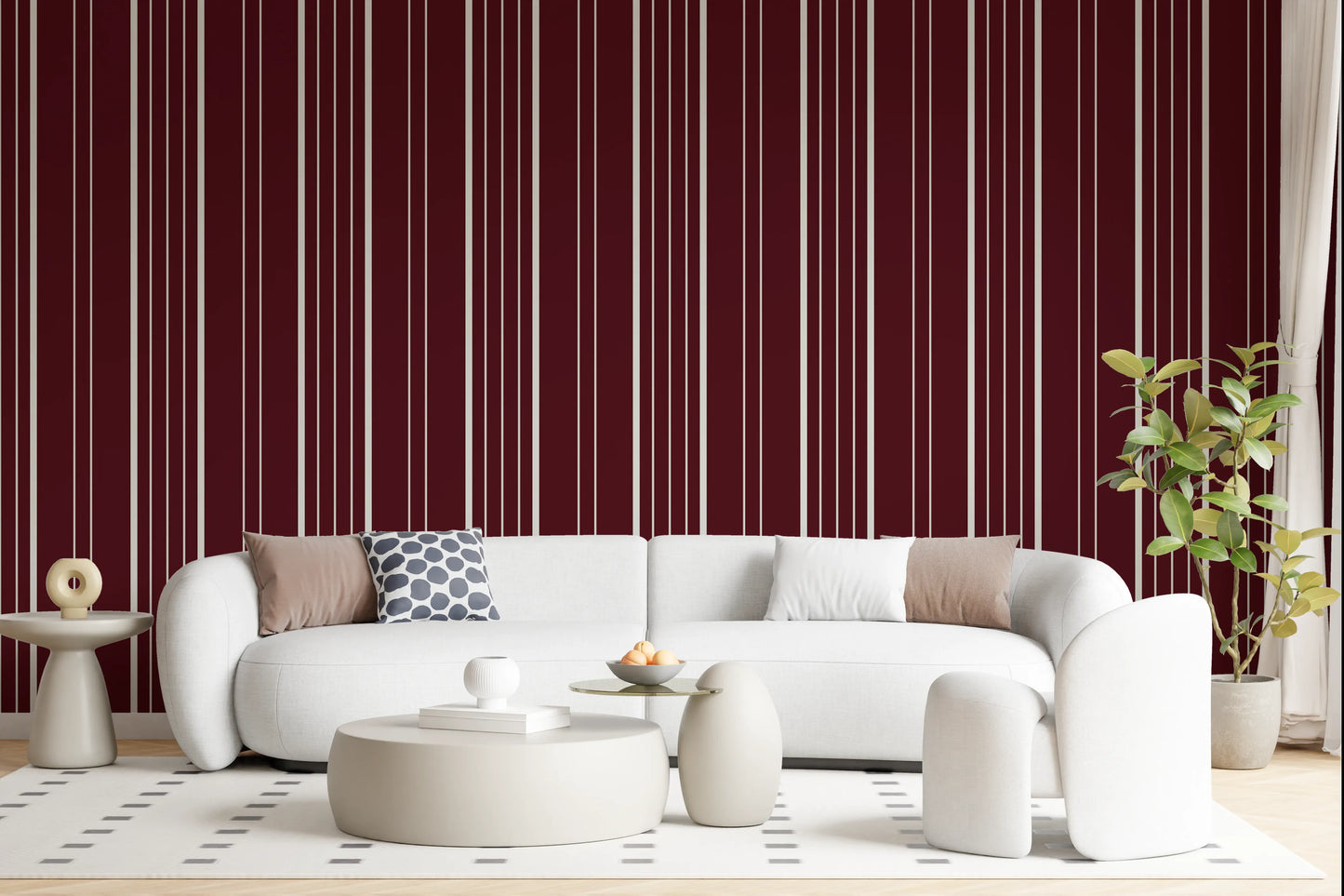 Crimson Stripes Wallpaper⁠