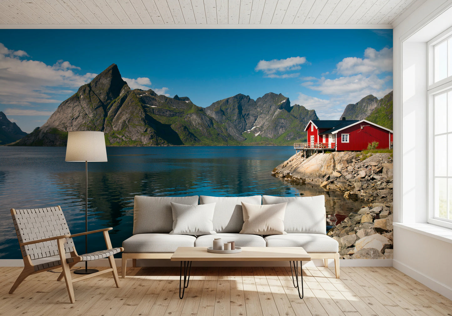 Fishing huts Wall Mural