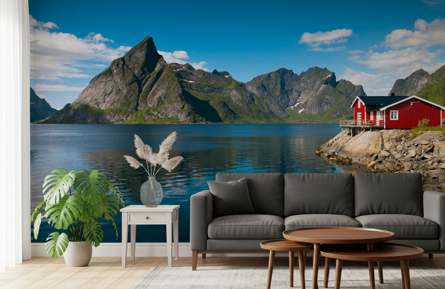 Fishing huts Wall Mural