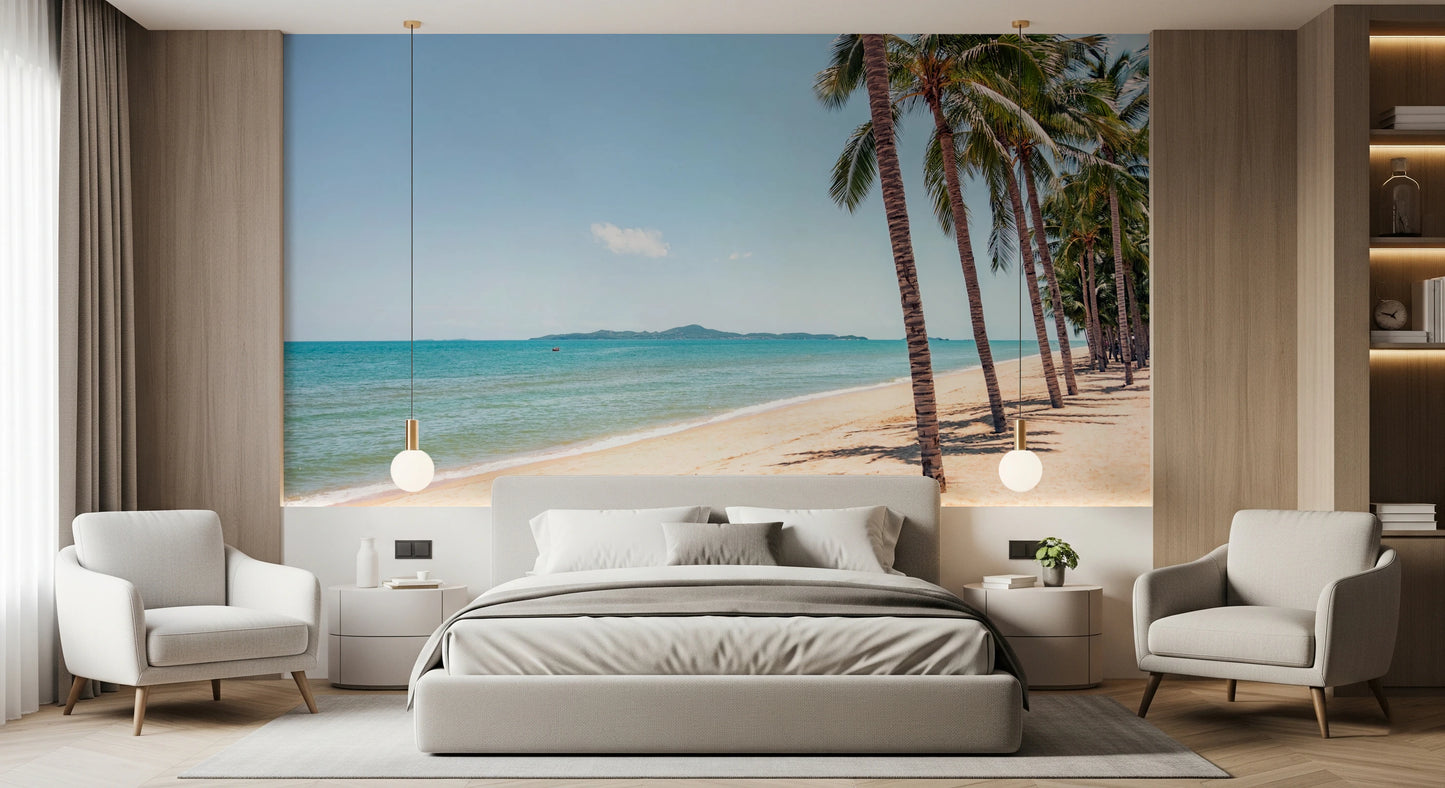 Coastal Palm Serenity Wall Mural