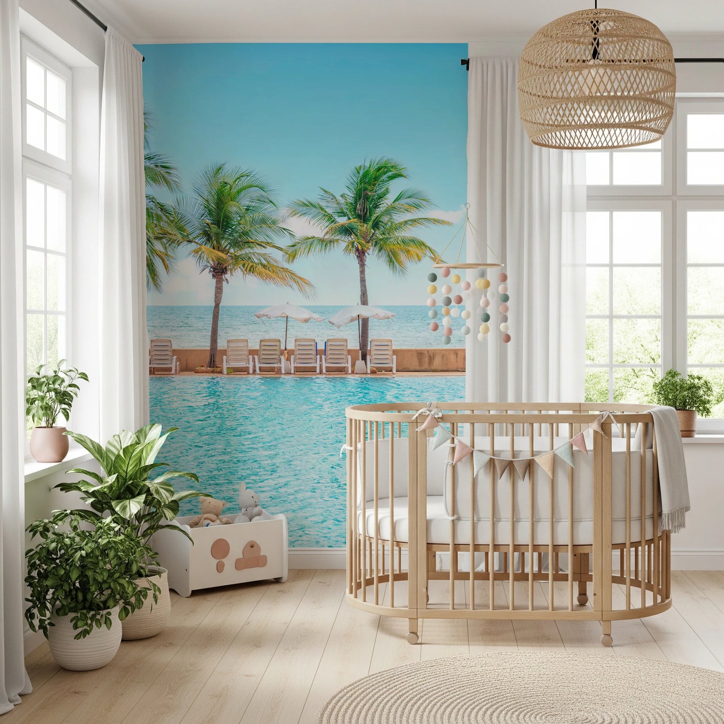 Turquoise Escape Wall Mural