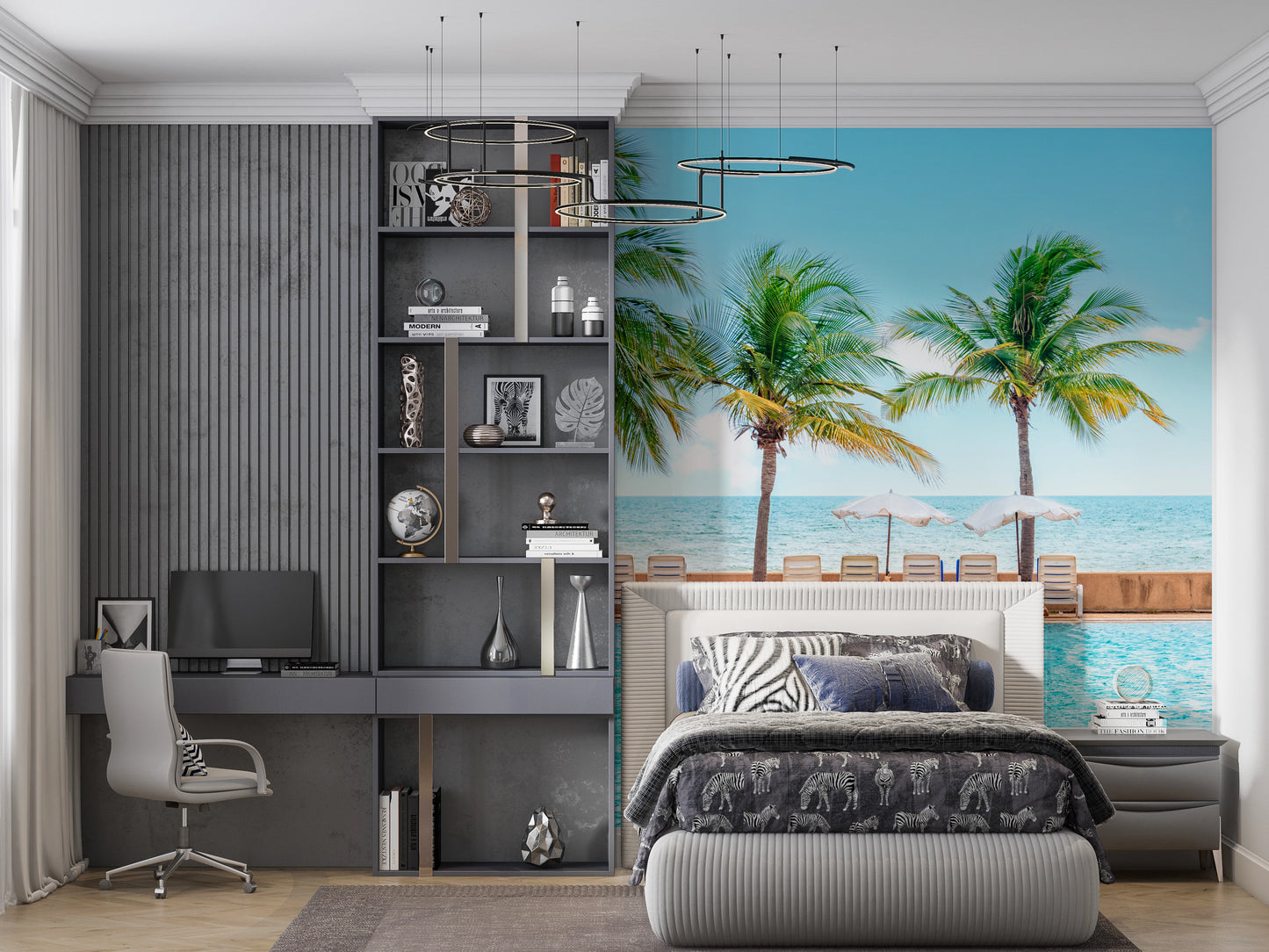 Turquoise Escape Wall Mural