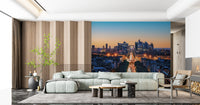 High-rise building wallpaper mural for professional workspace walls.