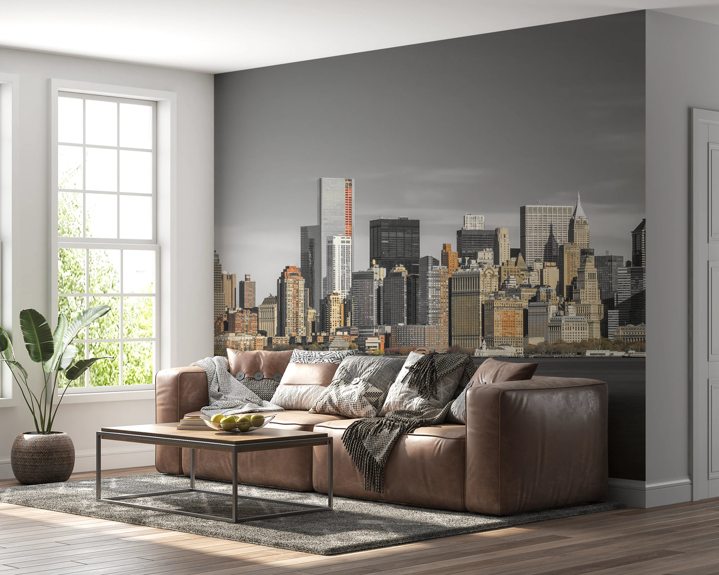 Skyline of New York City Wall Mural cityscape