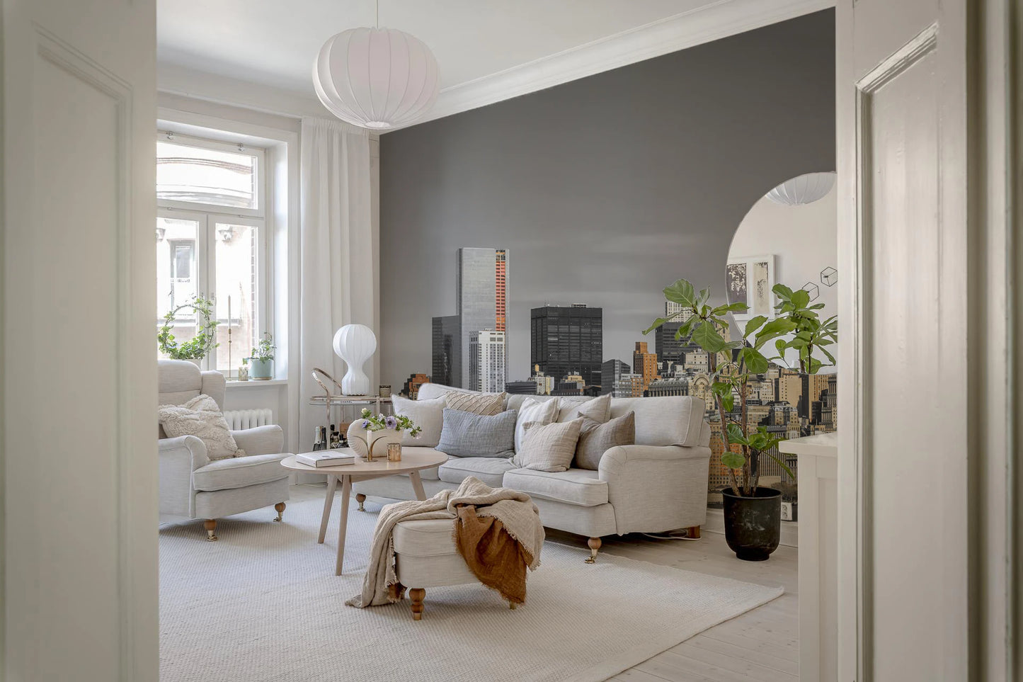 Skyline of New York City Wall Mural for office