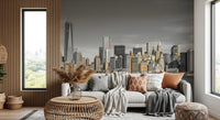 New York city buildings wall mural background