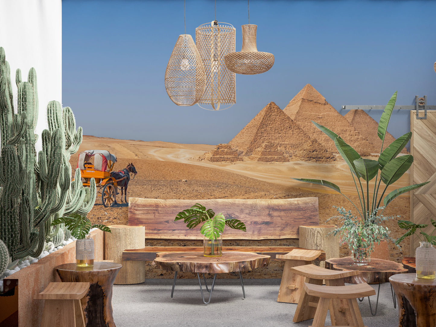 Pyramids of Giza Wall Mural