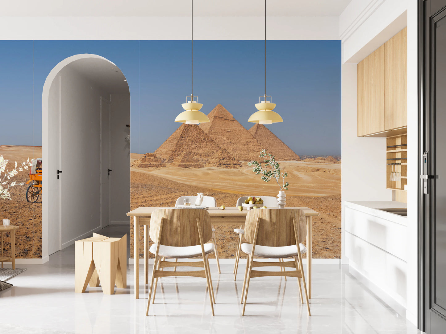 Pyramids of Giza Wall Mural