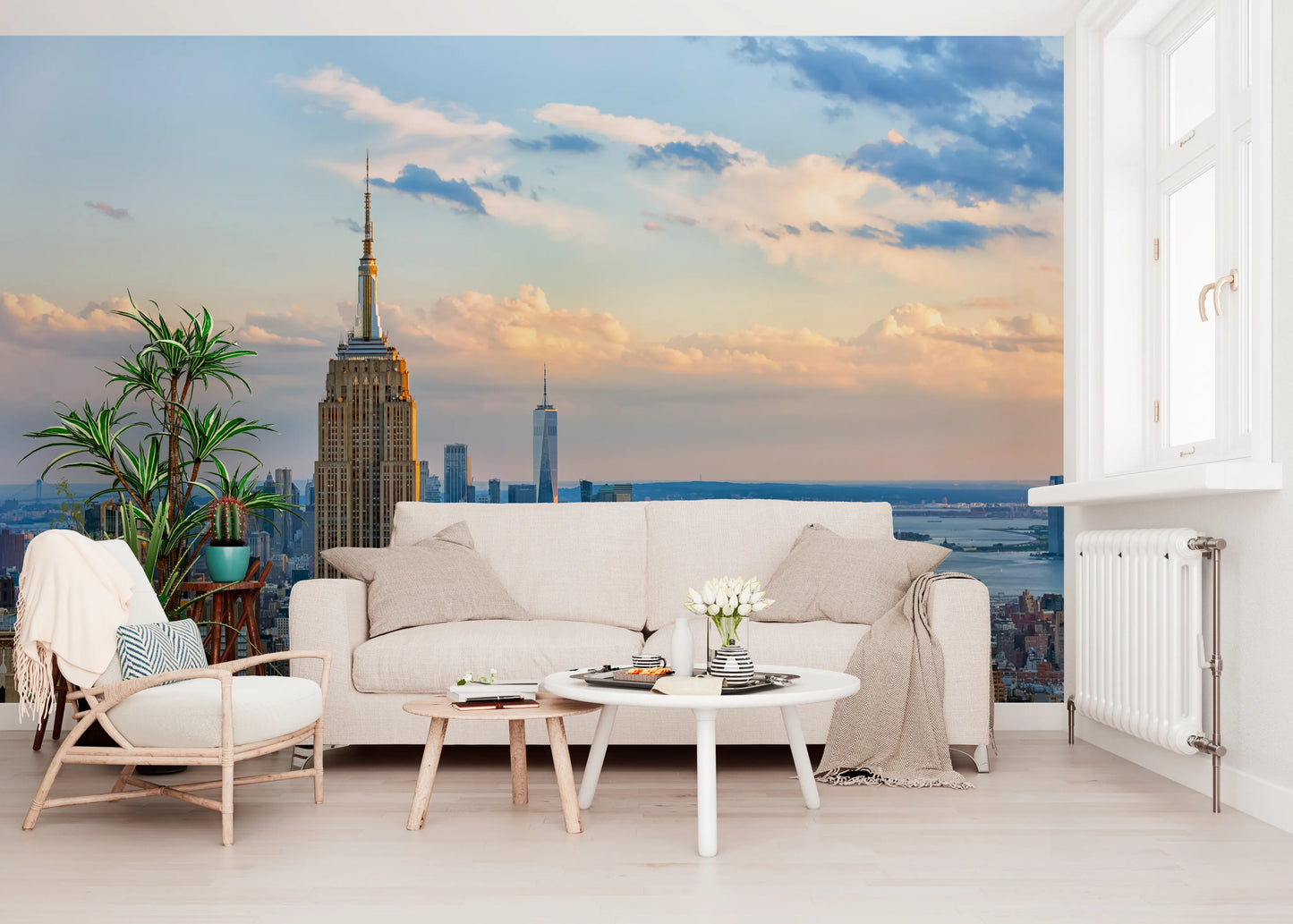 Metropolis Sunset Hues Wall Mural