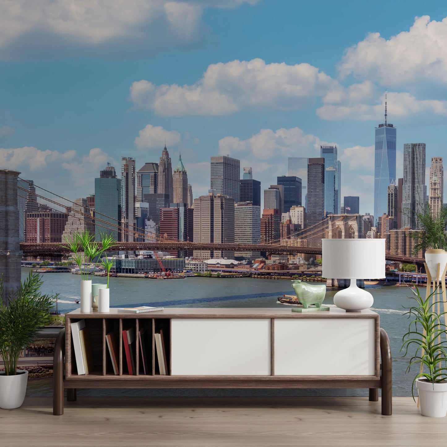 NYC Bridge Vista Wall Mural