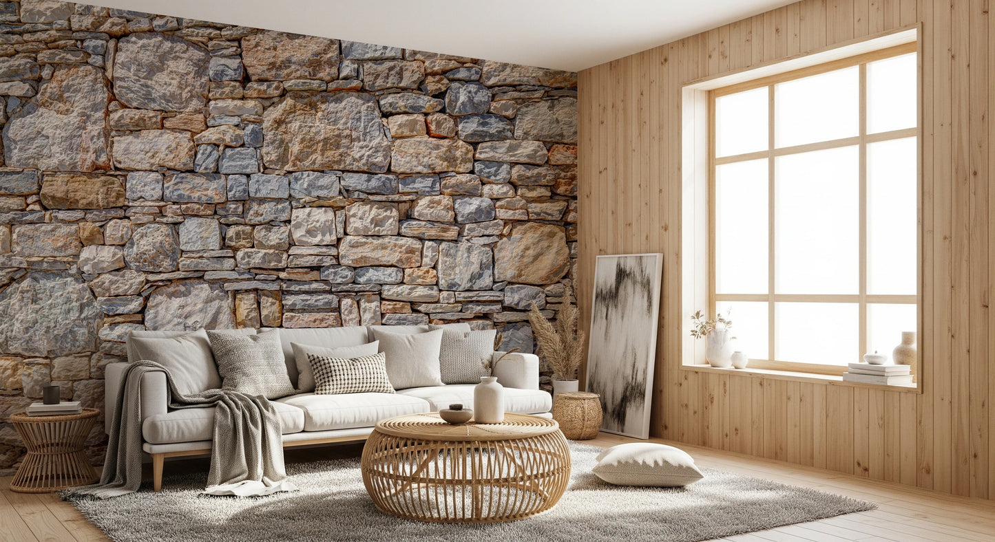 Vintage Rock Wall Effect Wall Mural