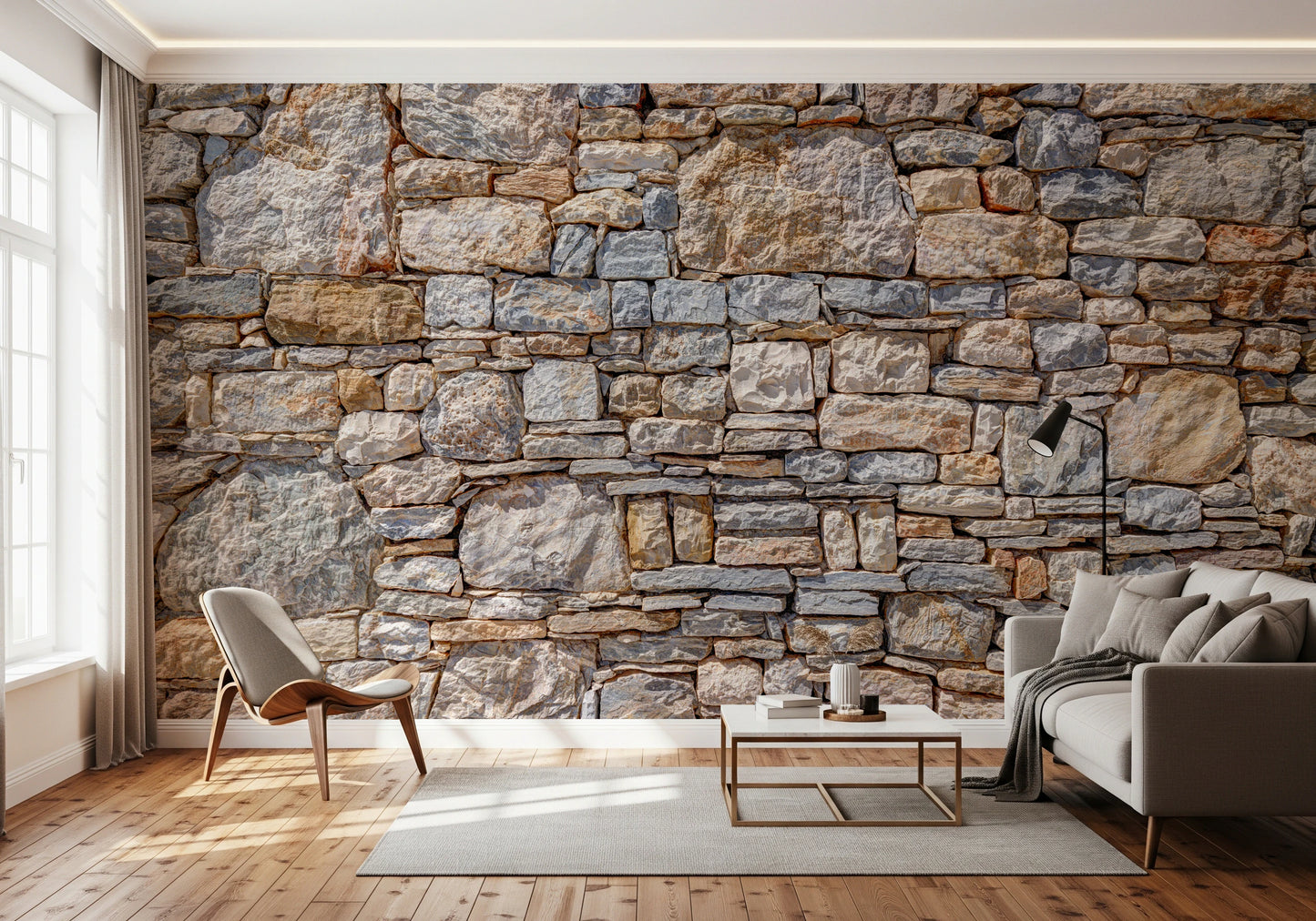 Vintage Rock Wall Effect Wall Mural