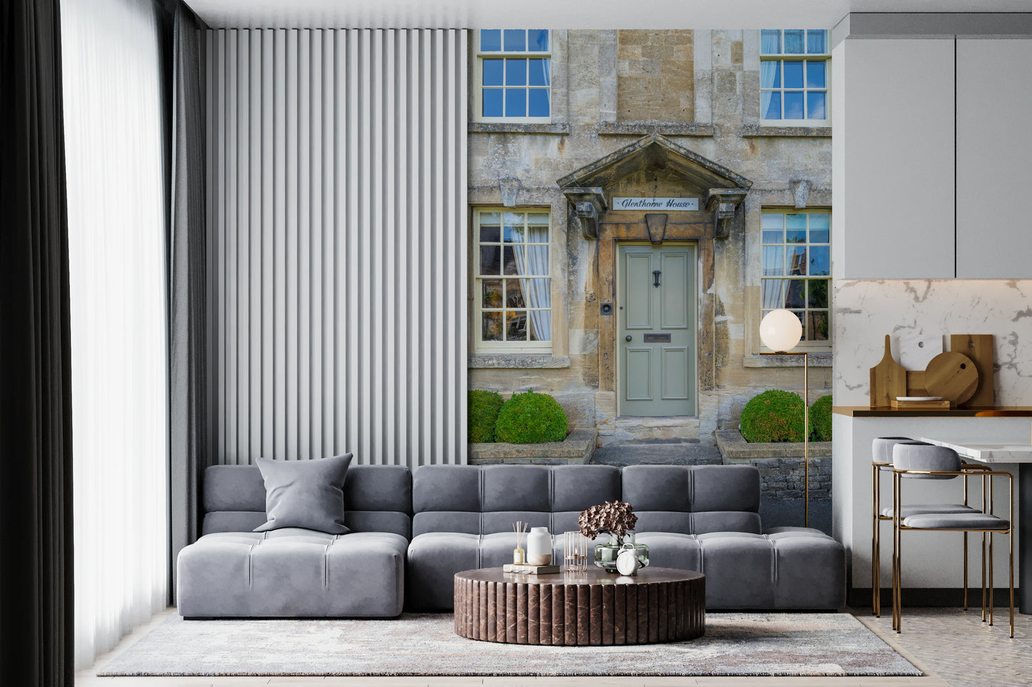 Historic Stone Home Wall Mural