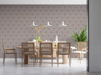 Textured damask wallpaper for elegant flat and apartment interiors