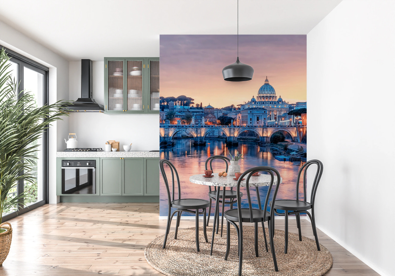 Eternal City Dusk Wall Mural