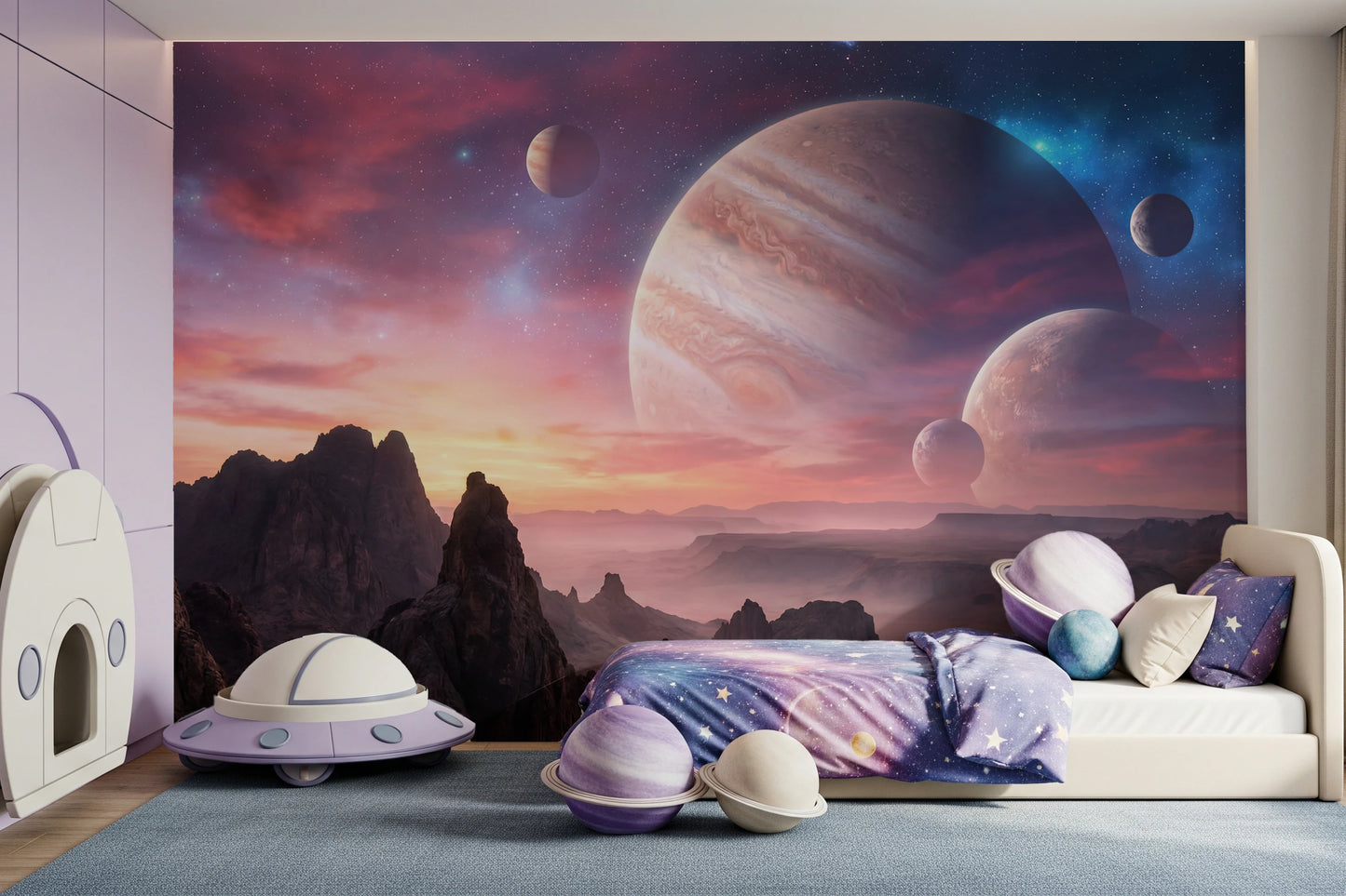 Cosmic Canyon Wall Mural for teen bedroom feature walls.