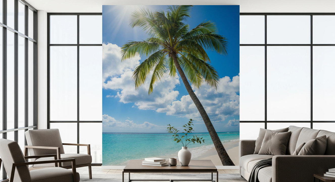 Sun-Kissed Palms Wall Mural