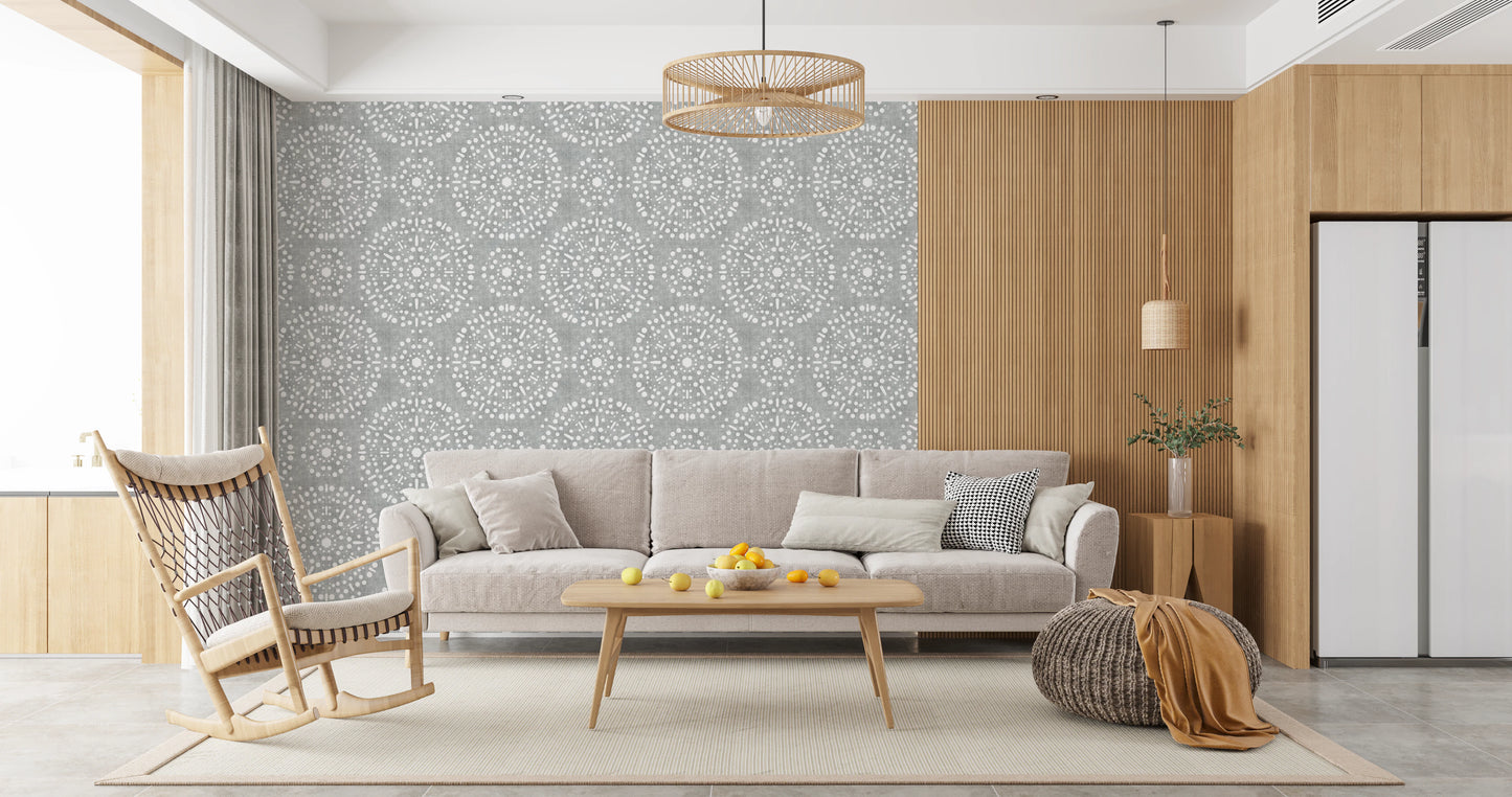 Boho Fireworks Grunge Grey Clouds Wallpaper⁠