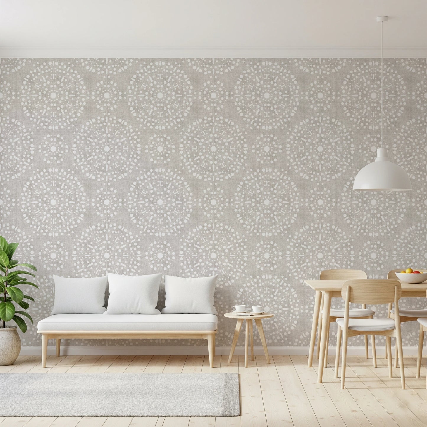 Boho Fireworks Grunge Neutral Wallpaper⁠