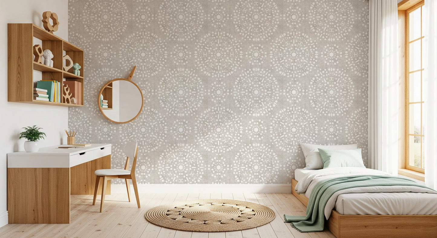 Boho Fireworks Grunge Neutral Wallpaper⁠