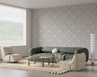 Minimalist light grey grunge pattern wallpaper.