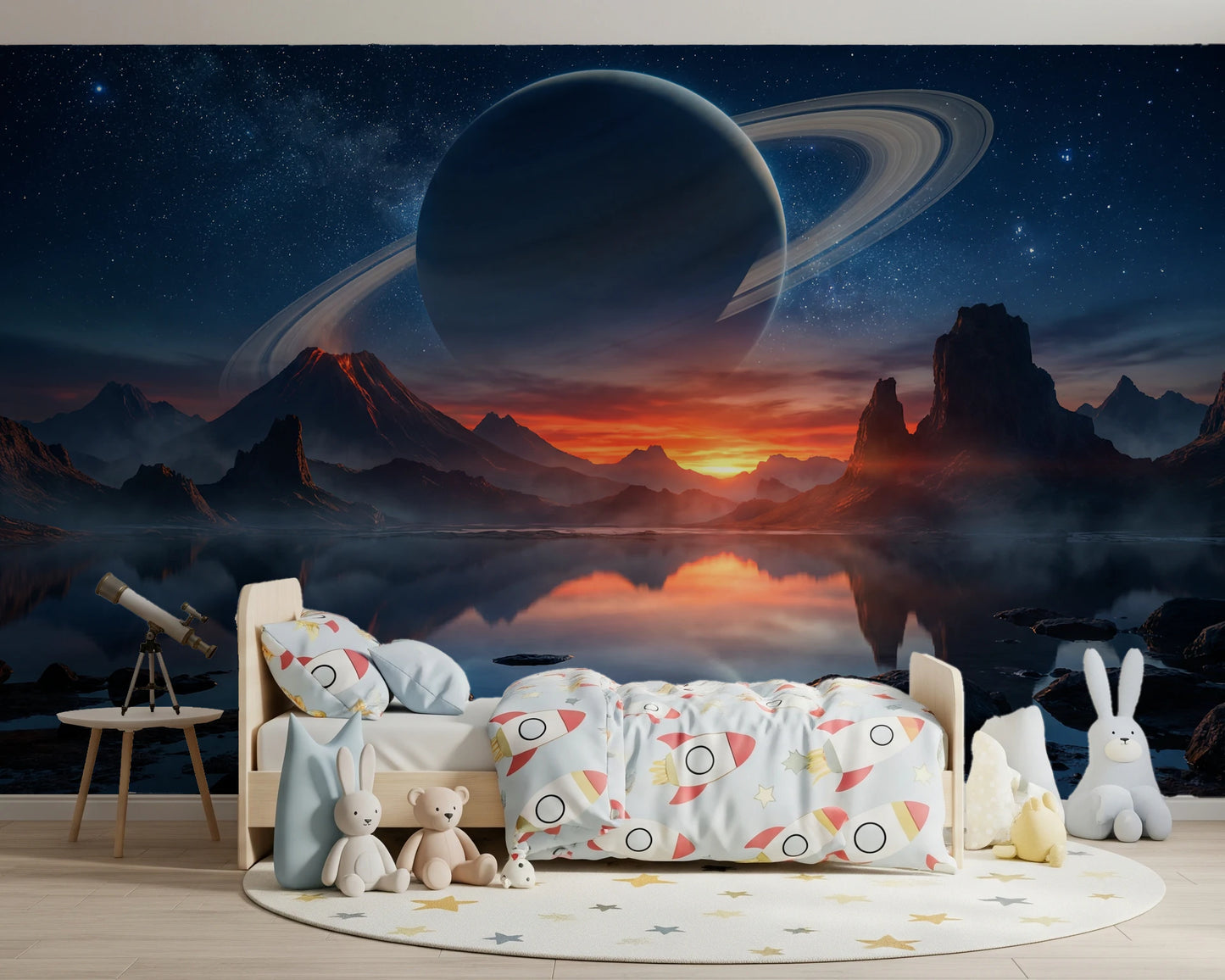 Cosmic Reflection Wall Mural