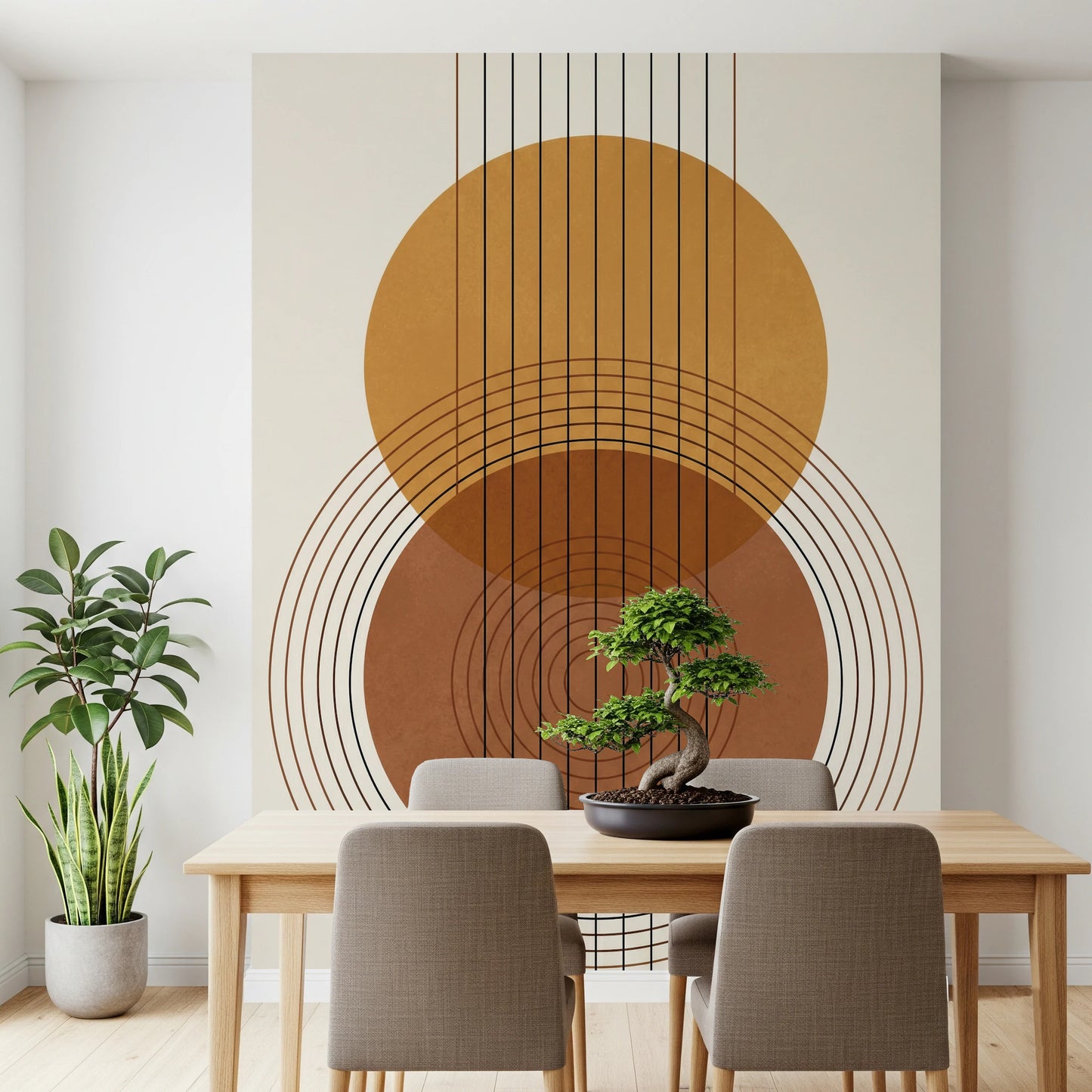 Earthy Harmony Wall Mural