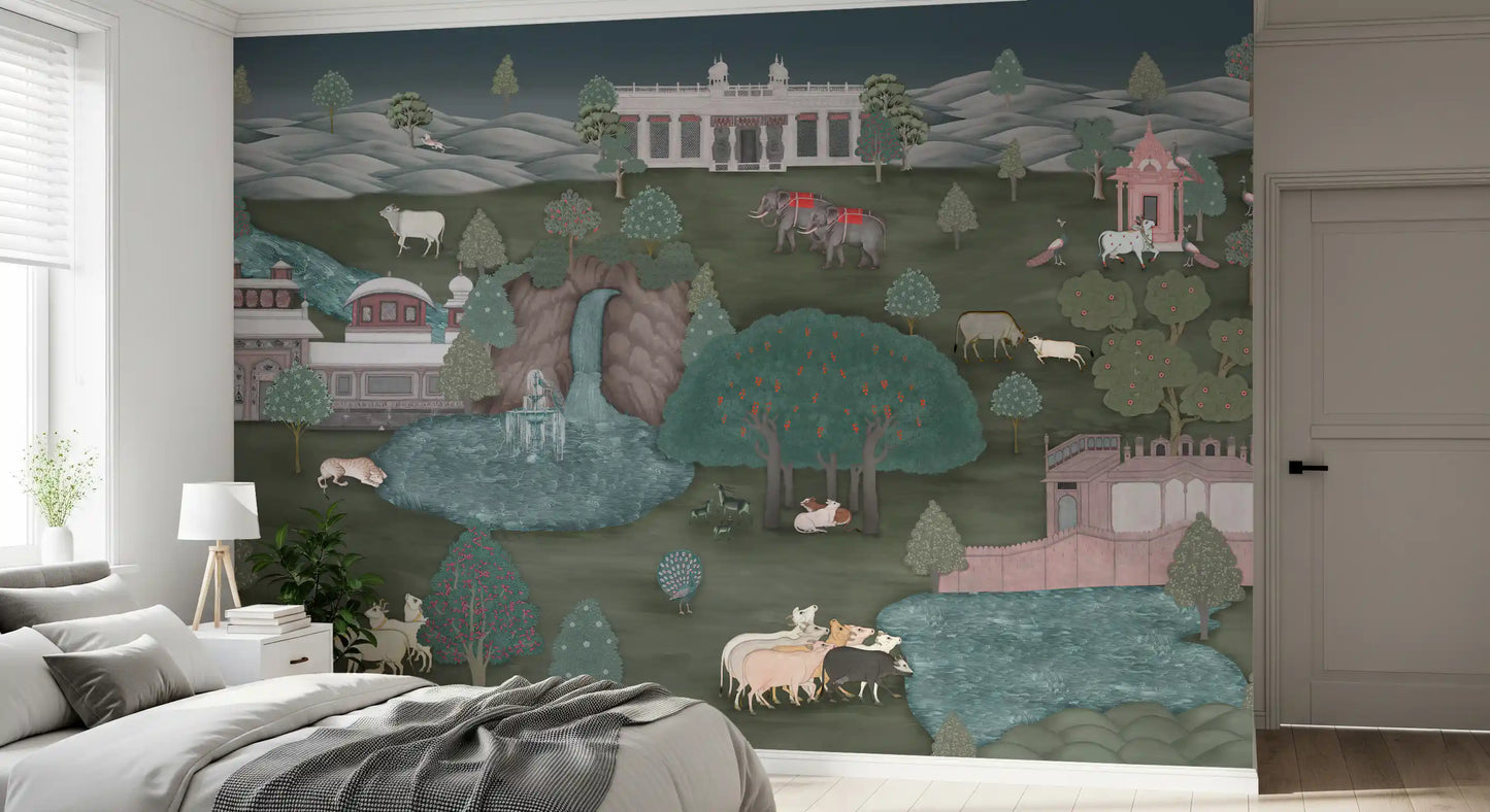 Royal Wilderness Tapestry Wall Mural