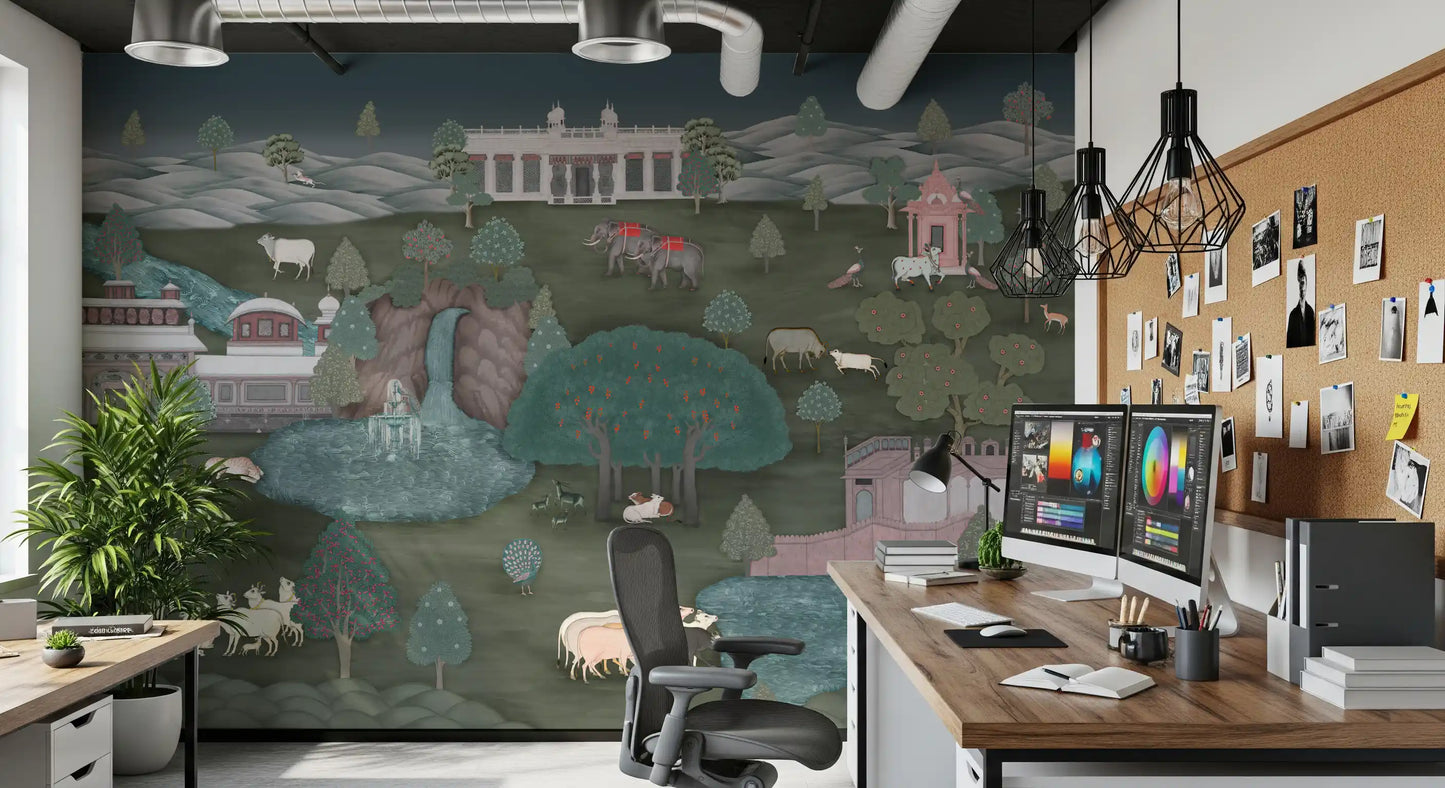 Royal Wilderness Tapestry Wall Mural