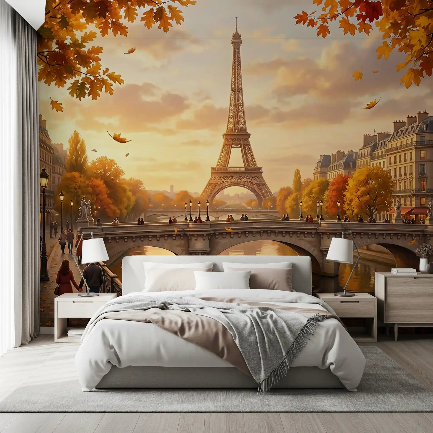 Parisian Autumn vibes Wall Mural