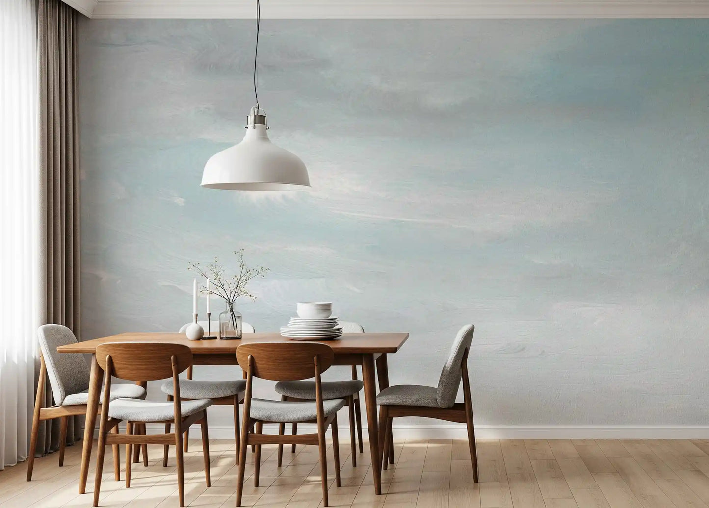 Ethereal Sky Wash Wall Mural