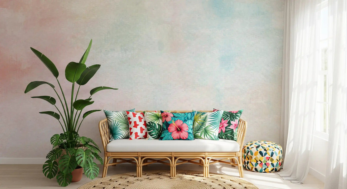 Ethereal Watercolor Wash Wall Mural