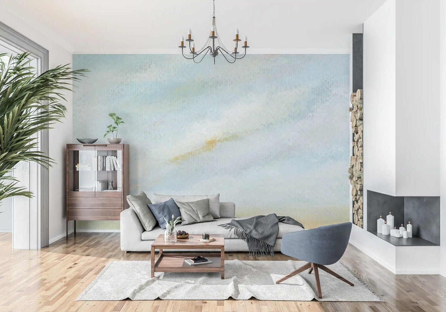 Serene Sky Whisper Wall Mural