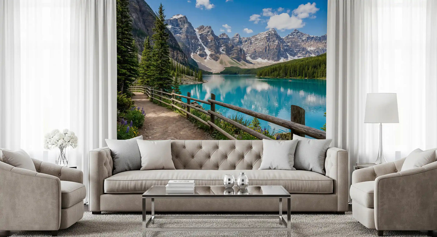 Turquoise Peaks Trail Wall Mural