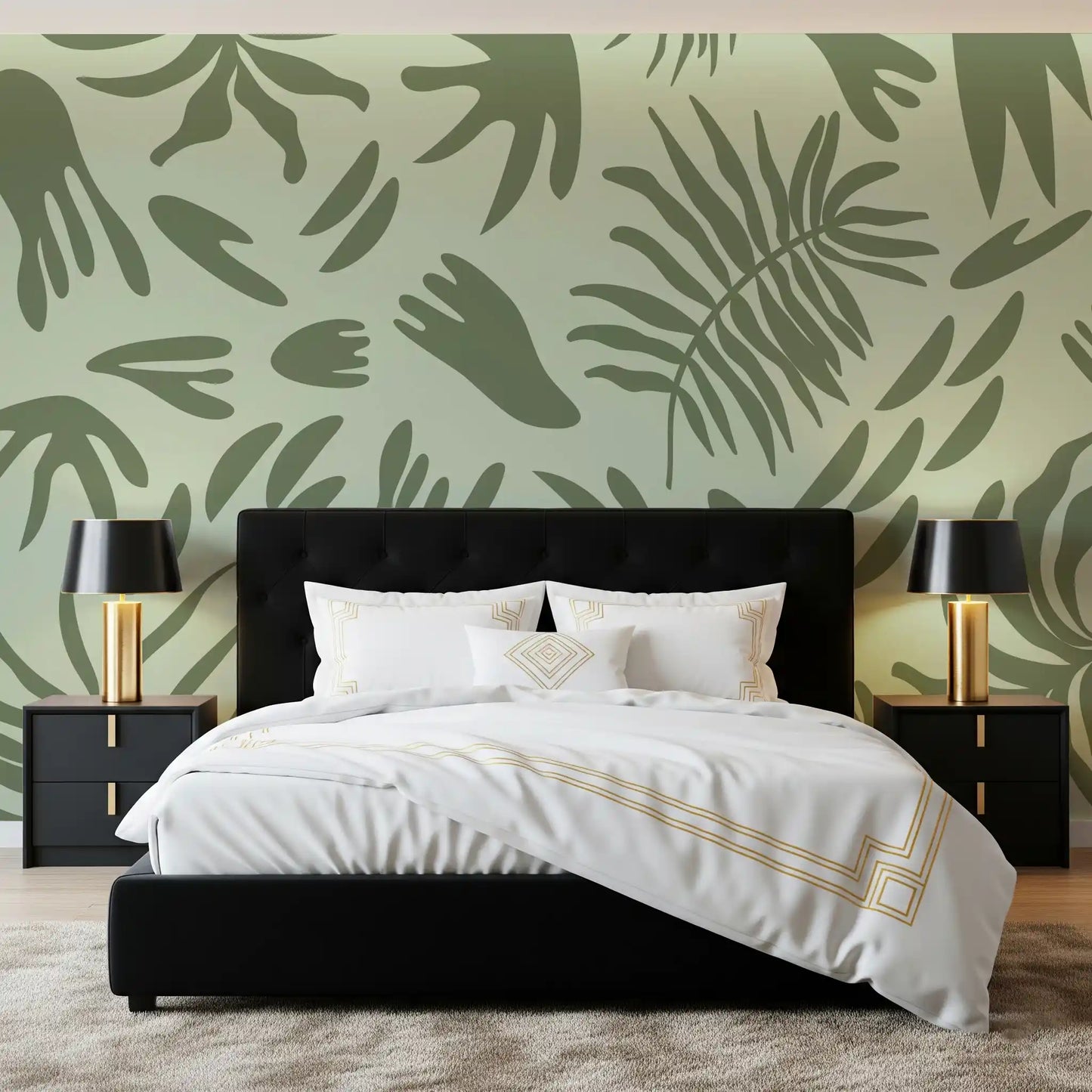 Verdant Shapes Harmony Wall Mural