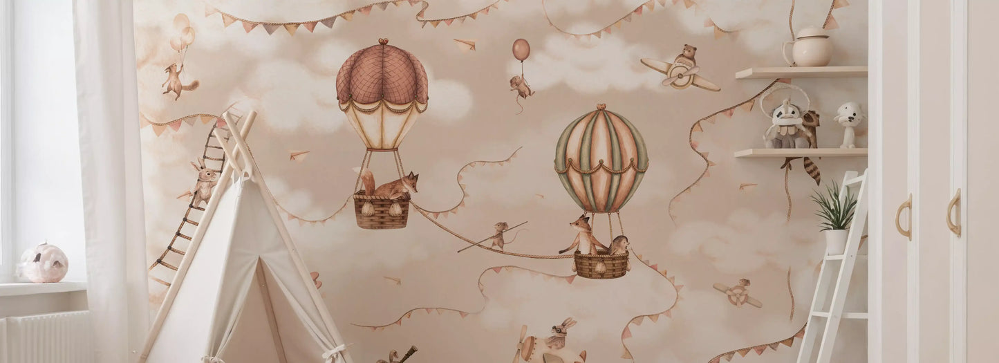 Aviation Adventure Mono Wall Mural