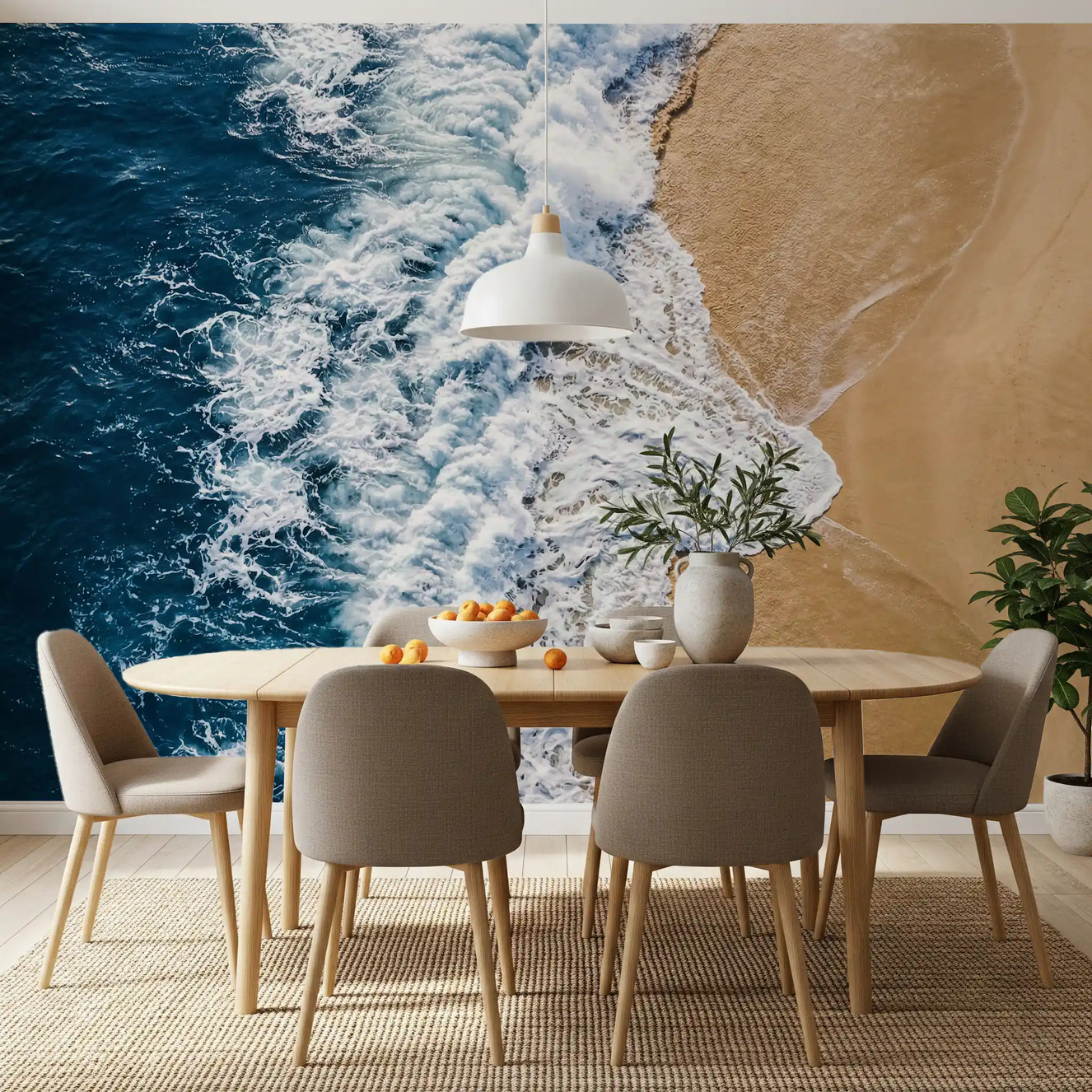 Sea Vs Land Wall Mural