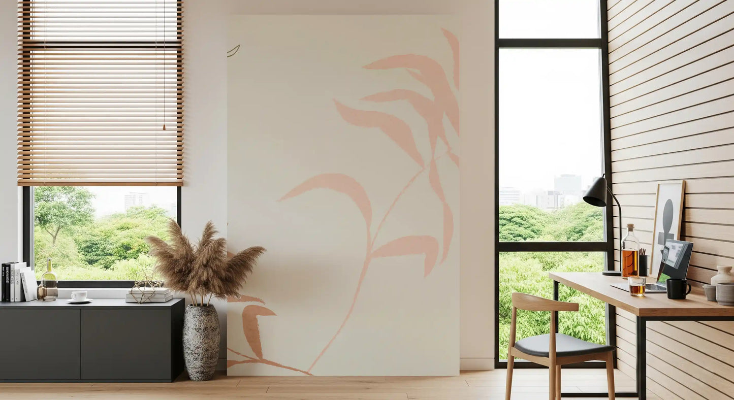 Frondas etéreas Wall Mural