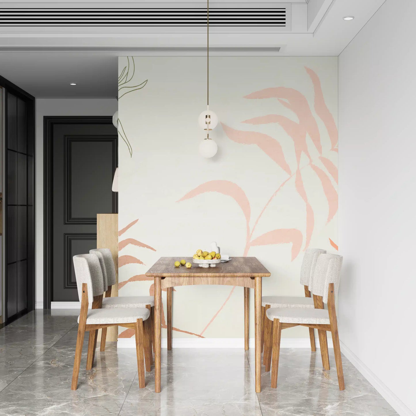 Frondas etéreas Wall Mural