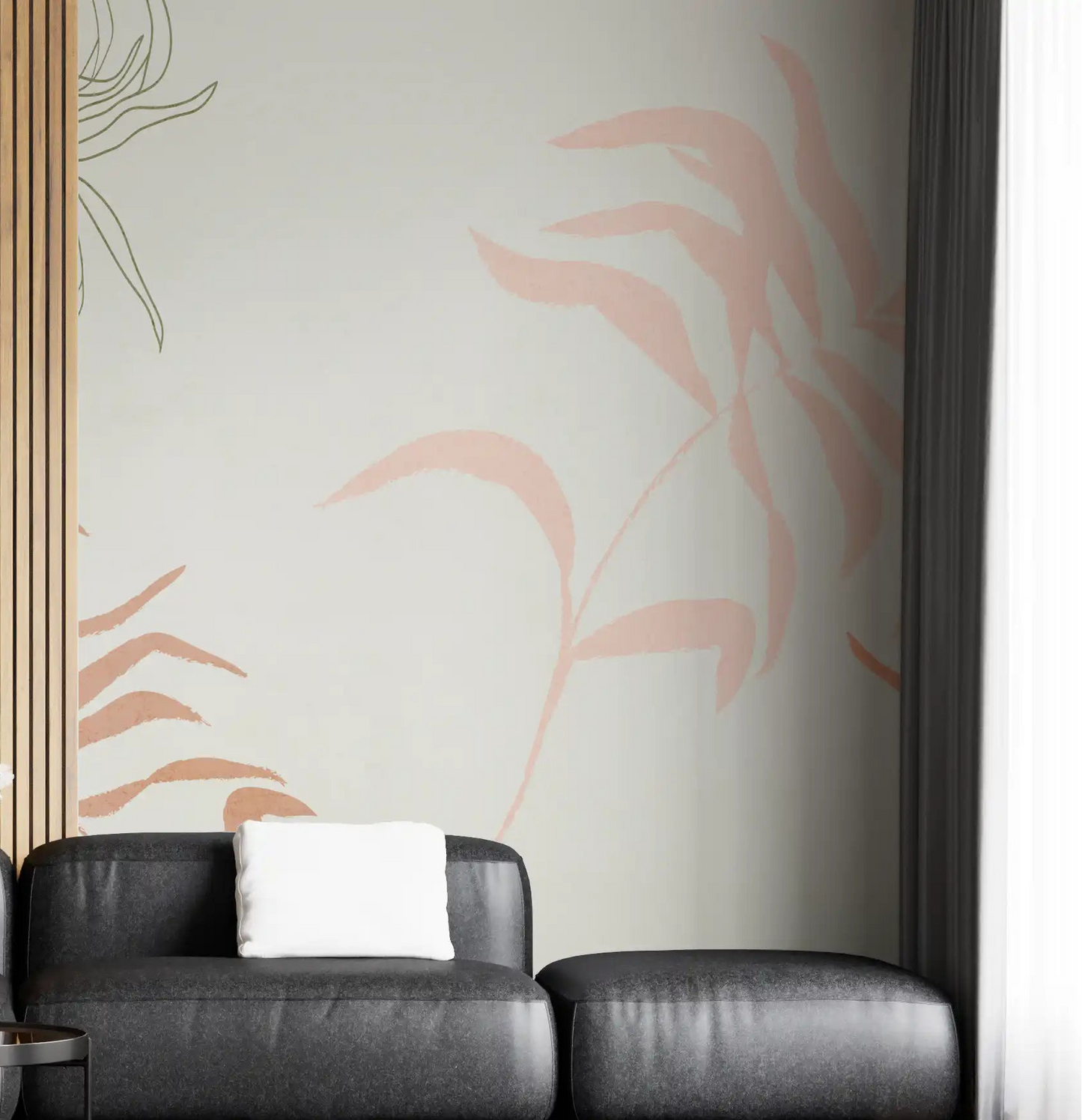 Frondas etéreas Wall Mural