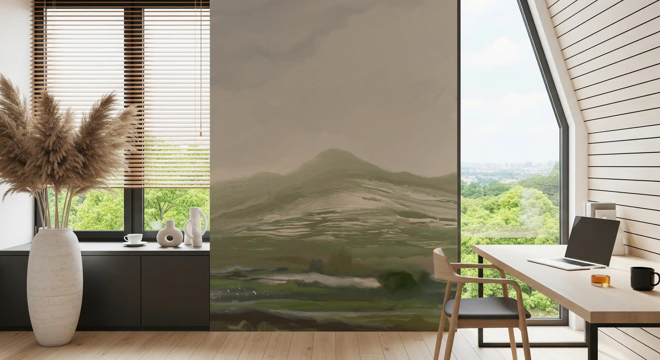 Pastoral Abstract landscape  Wall Mural