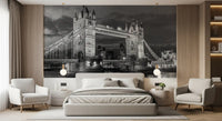 London Tower Bridge Glow wall mural fitted in a second bedroom, GD9707