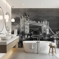 London Thames night scene in the Tower Bridge Glow wall mural, GD9707
