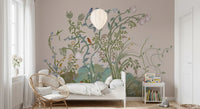 Kids Bedroom corner where the climbing-vine wall mural takes centre frame.