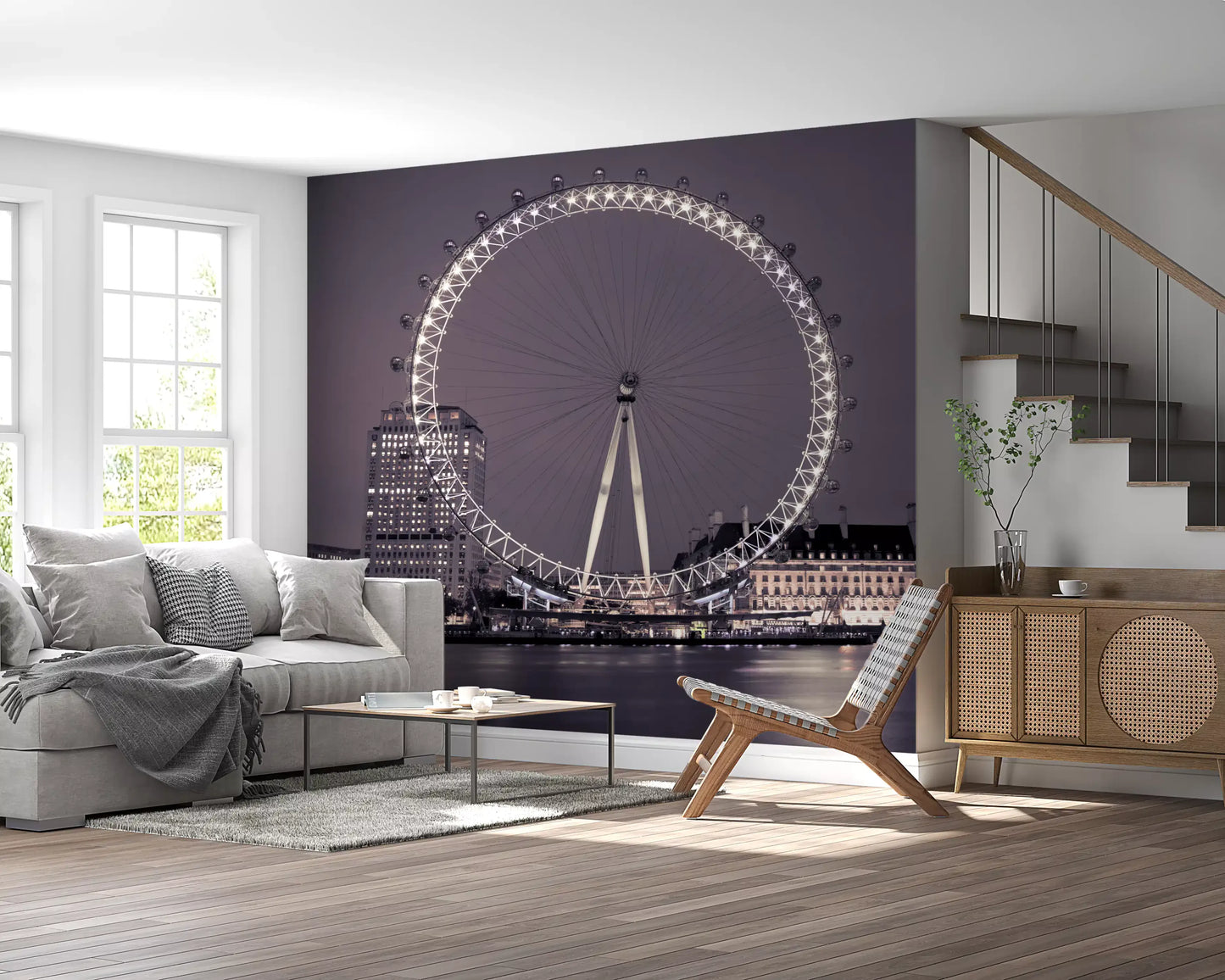 London Eye: Midnight Radiance Wall Mural