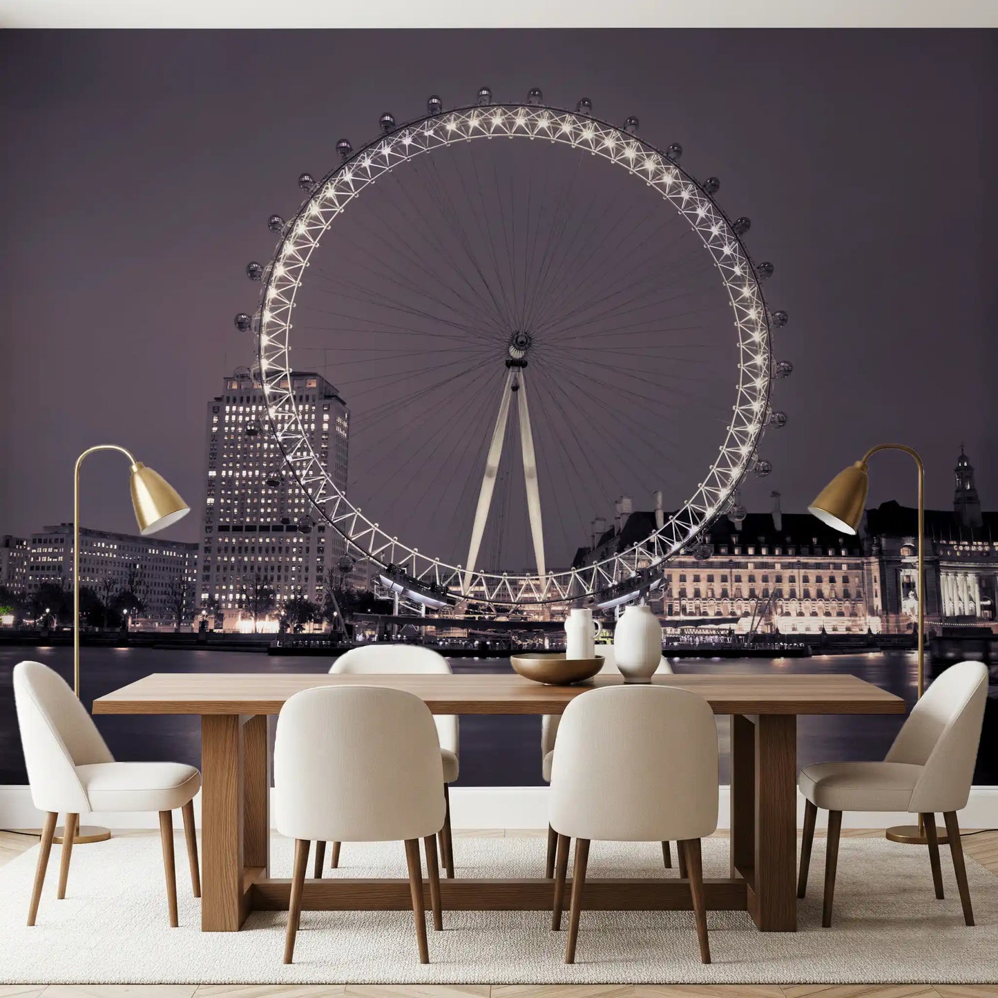 London Eye: Midnight Radiance Wall Mural