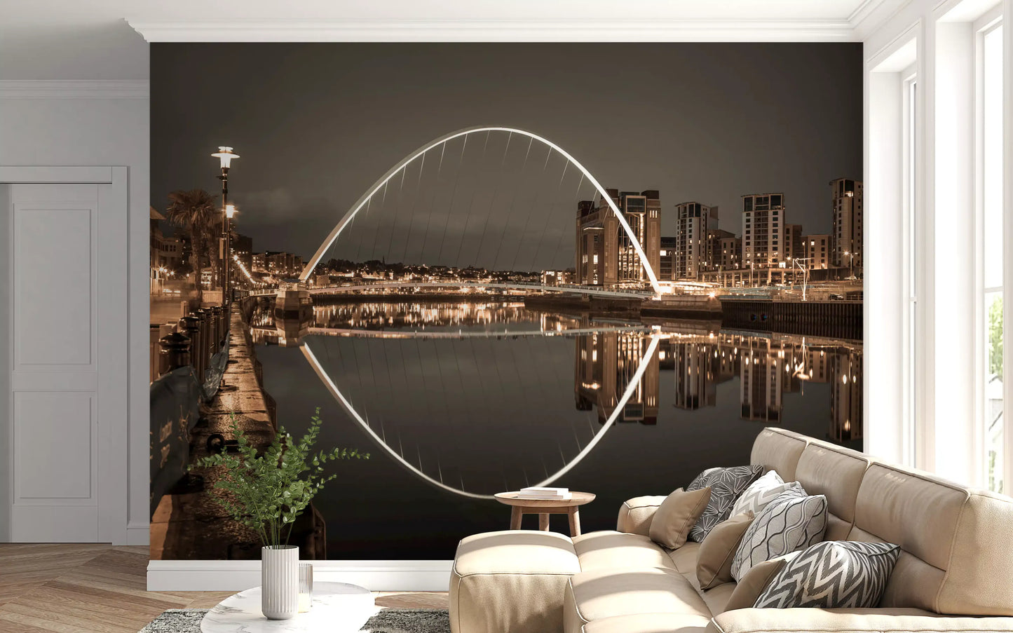 Archway of Light & Reflection Wall Mural